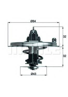 MAHLE ORIGINAL TX3685D Термостат, охолоджуюча рідина