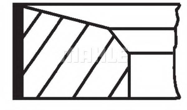 MAHLE ORIGINAL 67613N0 Комплект поршневих кілець