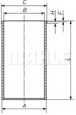 MAHLE ORIGINAL 007WV43 Гільза циліндра