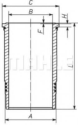 MAHLE ORIGINAL 037WN46 Гільза циліндра