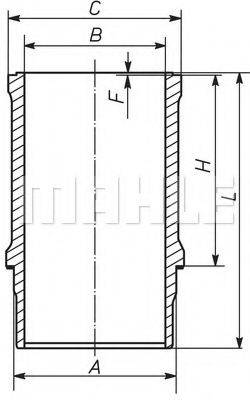 MAHLE ORIGINAL 063WN09 Гільза циліндра