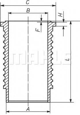 MAHLE ORIGINAL 489WN01 Гільза циліндра