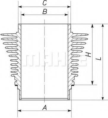 MAHLE ORIGINAL 029WR03 Гільза циліндра