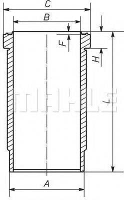 MAHLE ORIGINAL 037WN36 Гільза циліндра