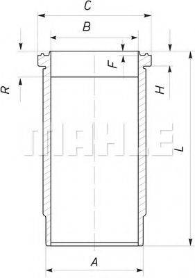 MAHLE ORIGINAL 037WN28 Гільза циліндра