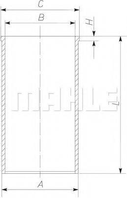 MAHLE ORIGINAL 029WV21 Гільза циліндра