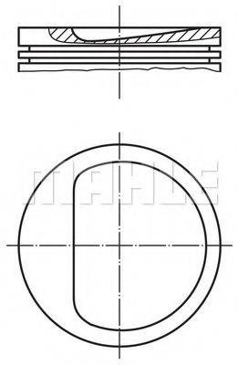 MAHLE ORIGINAL 0398400 Поршень