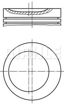 MAHLE ORIGINAL 0348700 Поршень