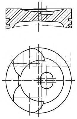 MAHLE ORIGINAL 0019200 Поршень