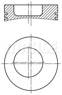 MAHLE ORIGINAL 0045100 Поршень