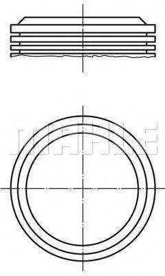 MAHLE ORIGINAL 0296200 Поршень