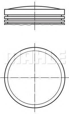 MAHLE ORIGINAL 2791600 Поршень