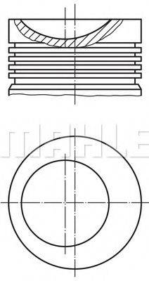 MAHLE ORIGINAL 0348300 Поршень