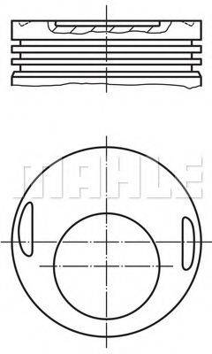 MAHLE ORIGINAL 0021500 Поршень