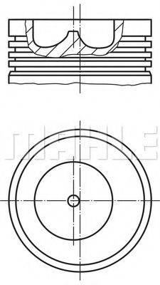 MAHLE ORIGINAL 0078500 Поршень