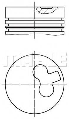 MAHLE ORIGINAL 6073100 Поршень