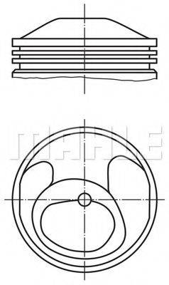 MAHLE ORIGINAL 5035800 Поршень