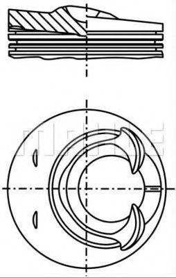 MAHLE ORIGINAL 0282400 Поршень