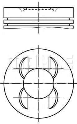 MAHLE ORIGINAL 0011300 Поршень