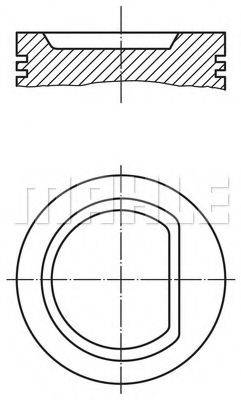 MAHLE ORIGINAL 0398000 Поршень