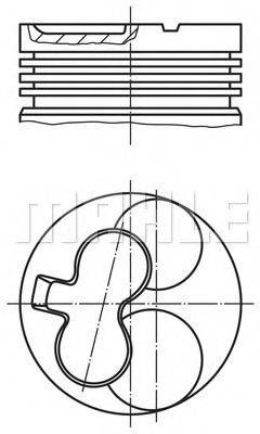 MAHLE ORIGINAL 6290300 Поршень