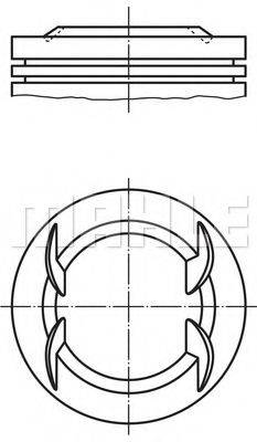 MAHLE ORIGINAL 0011200 Поршень