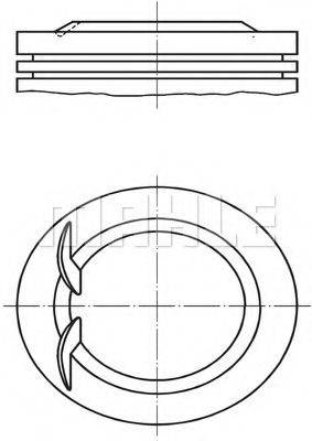 MAHLE ORIGINAL 0088900 Поршень