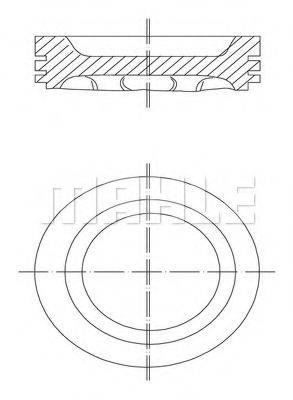 MAHLE ORIGINAL 0318800 Поршень