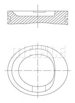 MAHLE ORIGINAL 5680500 Поршень