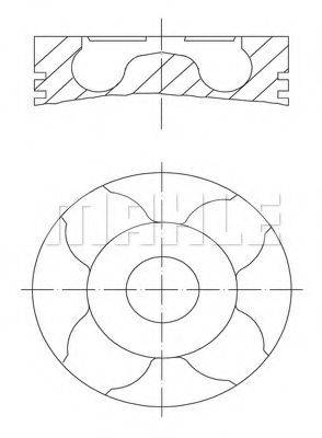 MAHLE ORIGINAL 0120800 Поршень