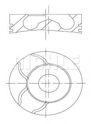 MAHLE ORIGINAL 0101502 Поршень