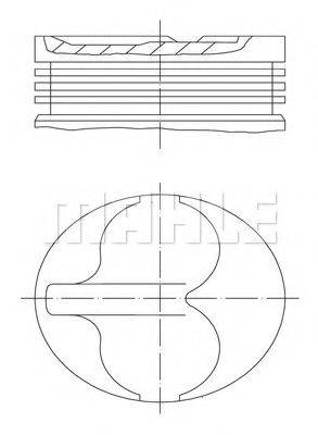 MAHLE ORIGINAL 6400600 Поршень