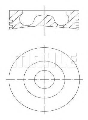 MAHLE ORIGINAL 0280202 Поршень