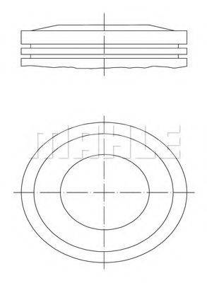 MAHLE ORIGINAL 0331000 Поршень