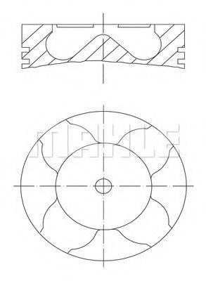 MAHLE ORIGINAL 0401200 Поршень