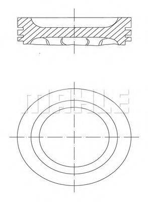 MAHLE ORIGINAL 2220100 Поршень