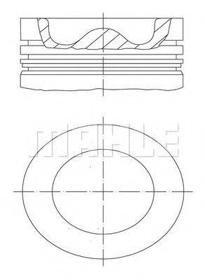 MAHLE ORIGINAL 001PI00165000 Поршень