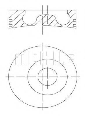 MAHLE ORIGINAL 2571200 Поршень