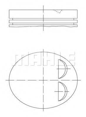 MAHLE ORIGINAL 0384000 Поршень