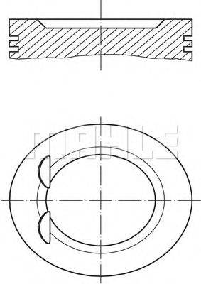 MAHLE ORIGINAL 0110300 Поршень