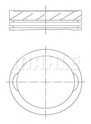 MAHLE ORIGINAL 0381300 Поршень