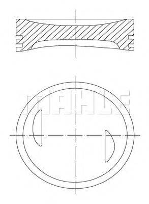 MAHLE ORIGINAL 6430300 Поршень