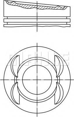 MAHLE ORIGINAL 0280500 Поршень