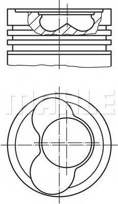 MAHLE ORIGINAL 0306500 Поршень