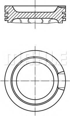 MAHLE ORIGINAL 0331400 Поршень