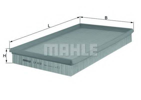 MAHLE ORIGINAL LX613 Повітряний фільтр