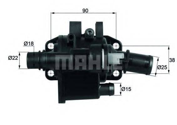 MAHLE ORIGINAL TH4283 Термостат, охолоджуюча рідина