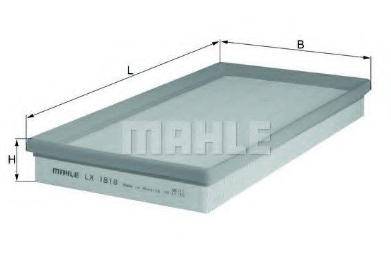 MAHLE ORIGINAL LX1818 Повітряний фільтр