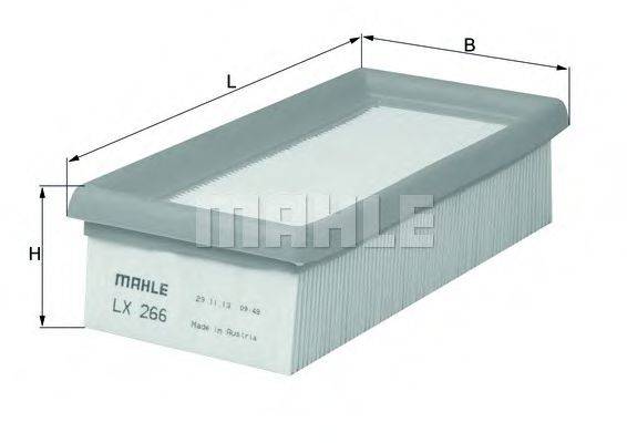 MAHLE ORIGINAL LX266 Повітряний фільтр