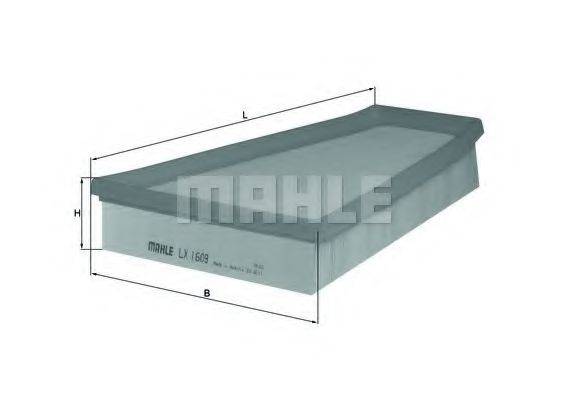 MAHLE ORIGINAL LX1609 Повітряний фільтр